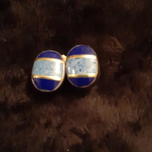 sterling Jewelry - Sterling Lapis & Turquoise Earrings